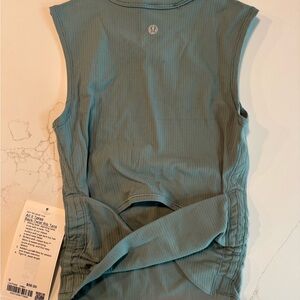 lululemon athletica Teal Ribbed Tank Top